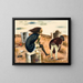 Living painting above the earth - Charles Campbell — framed artwork on a wall