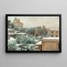 View of the Pincian Hill in Rome with Villa Medici and Trinità dei Monti - Charles Caryl Coleman — framed artwork on a wall