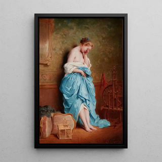 A Moment of Tranquility - Charles Chaplin — framed artwork on a wall