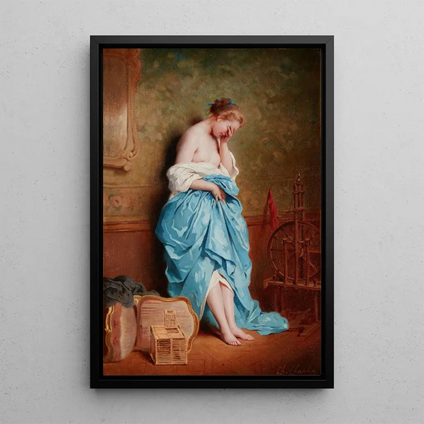A Moment of Tranquility - Charles Chaplin — framed artwork on a wall