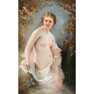 Reproduction of the painting A woman bathing - Charles Chaplin