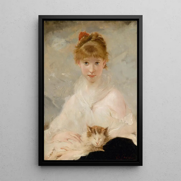 The Little Favorite - Charles Chaplin — framed artwork on a wall