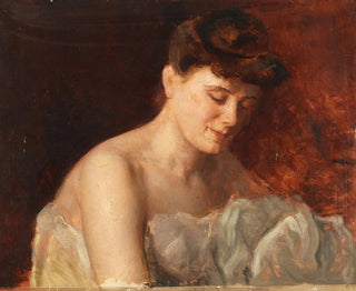 Study of a Female Portrait - Charles Chaplin — artwork view
