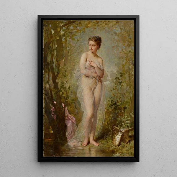 The Bather - Charles Chaplin — framed artwork on a wall