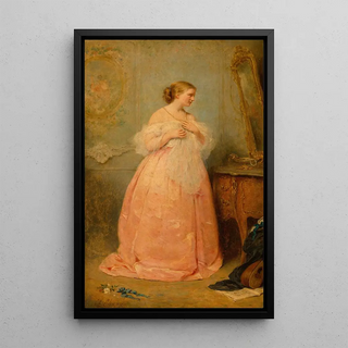 La nouvelle robe - Charles Chaplin — framed artwork on a wall