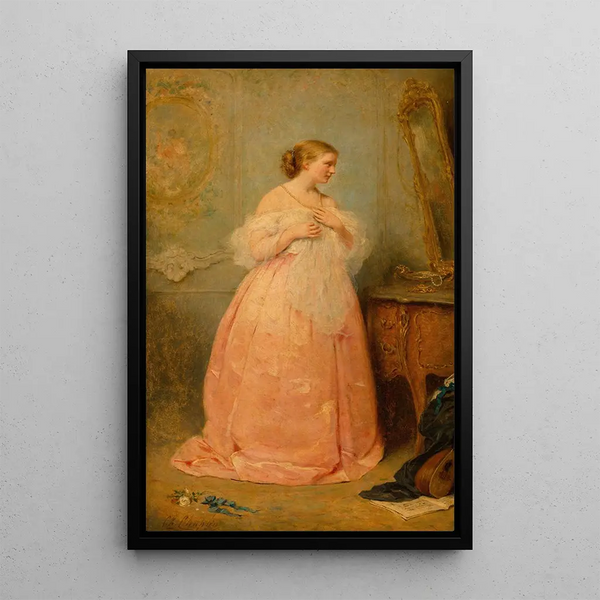 La nouvelle robe - Charles Chaplin — framed artwork on a wall