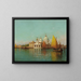 At the entrance of the Grand Canal, Venice - Charles Clement Calderon — framed artwork on a wall