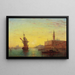 View of the Doge's Palace in Venice - Charles Clement Calderon — framed artwork on a wall
