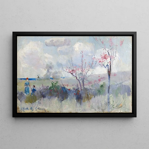 Les Fleurs de Herrick - Charles Conder — framed artwork on a wall