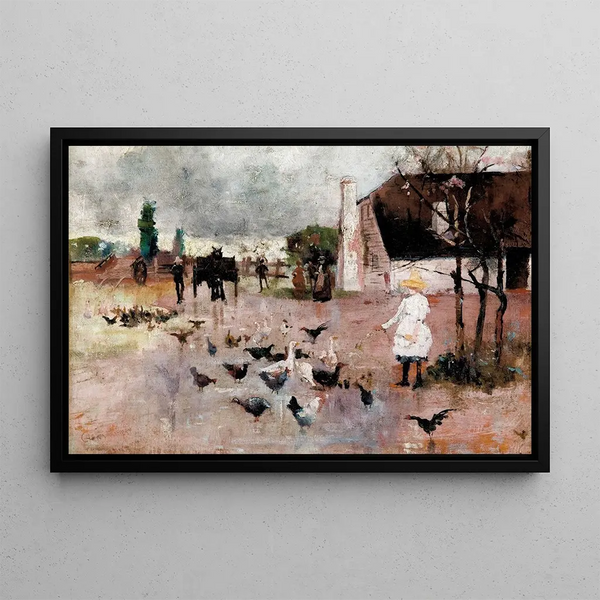 L'heure du thé - Charles Conder — framed artwork on a wall