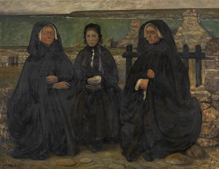 Women in mourning - Charles Cottet — artwork view