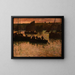 in the port - Charles Cottet — framed artwork on a wall