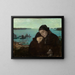 Mourning in Ouessant - Charles Cottet — framed artwork on a wall