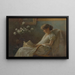 Cozy Corner - Charles Courtney Curran — framed artwork on a wall