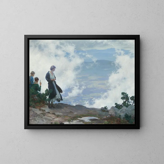 After the Storm - Charles Courtney Curran — framed artwork on a wall