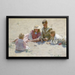 Children by the Sea - Charles Courtney Curran — framed artwork on a wall