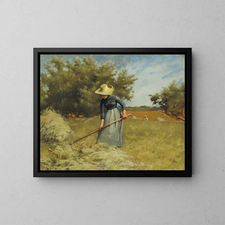 Time of Hay - Charles Courtney Curran — framed artwork on a wall