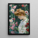 Rose trémière and sunlight painting - Charles Courtney Curran — framed artwork on a wall