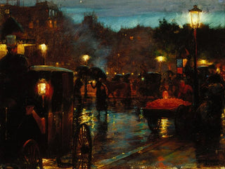 Paris at Night - Charles Courtney Curran — artwork view