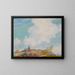 Nuage rose au-dessus de la montagne - Charles Courtney Curran — framed artwork on a wall