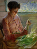 Décortiquer le maïs - Charles Courtney Curran — artwork view