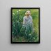 The Iris Bed - Charles Courtney Curran — framed artwork on a wall