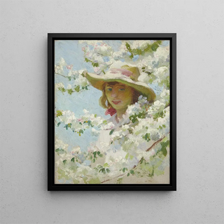 Untitled Painting - Charles Courtney Curran — framed artwork on a wall