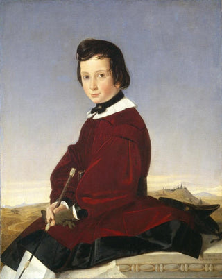 Portrait of a young rider - Charles David — artwork view