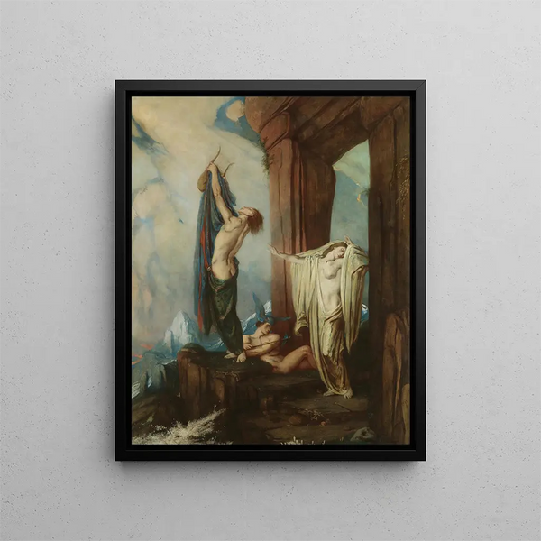 Orpheus and Eurydice - Charles De Sousy — framed artwork on a wall