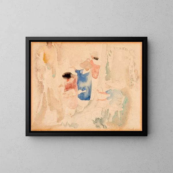 Sketch of artists - Charles Demuth — framed artwork on a wall