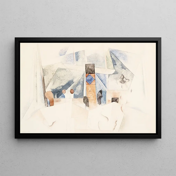 Landscape of Bermuda No. 1 - Charles Demuth — framed artwork on a wall