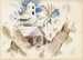Bermudes n°1 Tree and house - Charles Demuth — artwork view