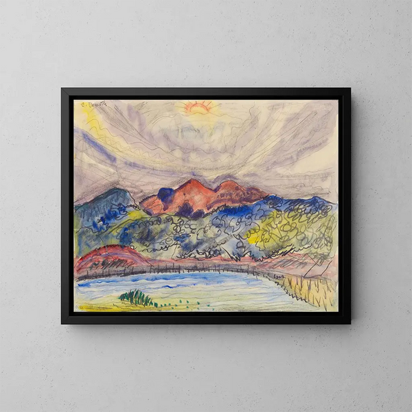 Early Landscape Painting - Charles Demuth — framed artwork on a wall