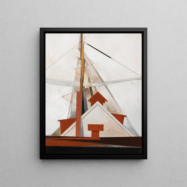 Masts - Charles Demuth — framed artwork on a wall