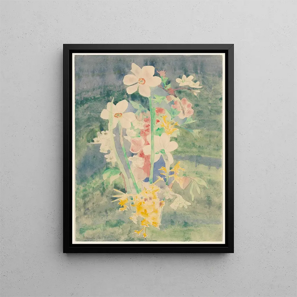Narcissus Painting - Charles Demuth — framed artwork on a wall