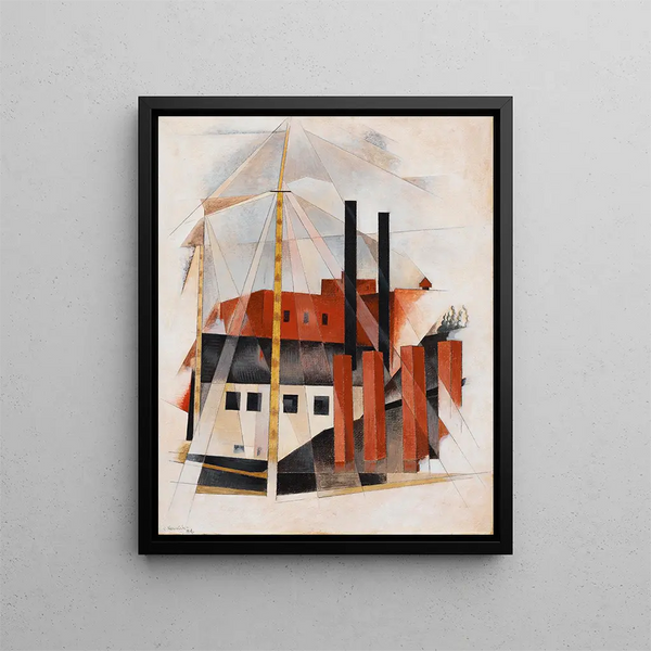 Piano Movers' Vacation - Charles Demuth — framed artwork on a wall