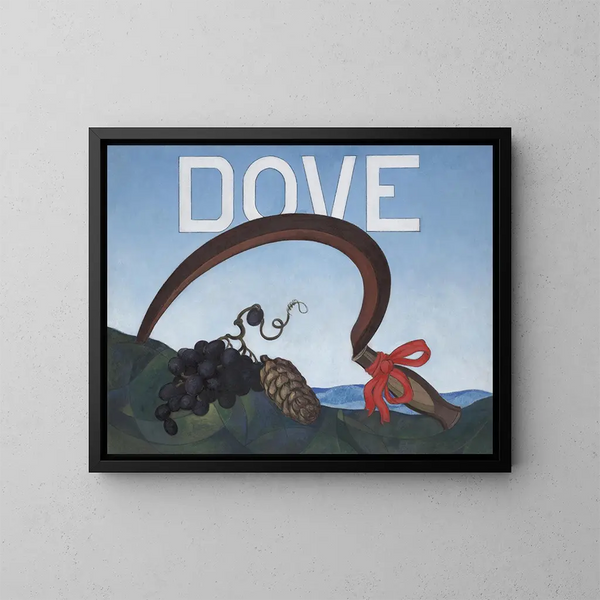 Portrait of Dove - Charles Demuth — framed artwork on a wall
