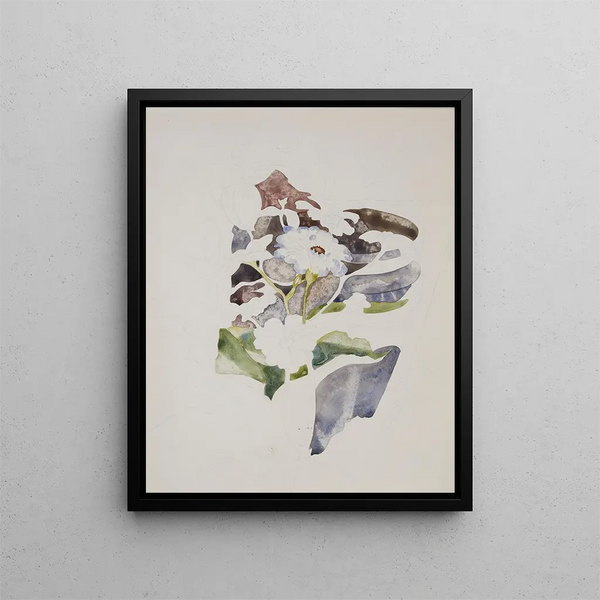 Zinnias - Charles Demuth — framed artwork on a wall