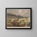 The Abergavenny Steeplechase taking the stream My darling the nun Pope general practitioner Thurgarton Labourer - Charles Denton — framed artwork on a wall