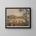 The Abergavenny hurdle race - Charles Denton — framed artwork on a wall