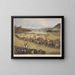 Abergavenny Steeplechase, start - Charles Denton — framed artwork on a wall