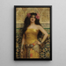 Oriental Beauty Painting - Charles Dubreuil — framed artwork on a wall