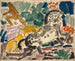 Lion attacking a horse - Charles Dufresne — artwork view