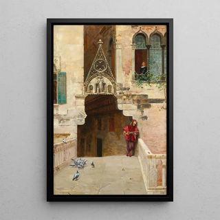 Romeo and Juliet - Charles Édouard Delort — framed artwork on a wall