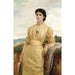 The lady in a yellow dress - Charles Edward Perugini — artwork view