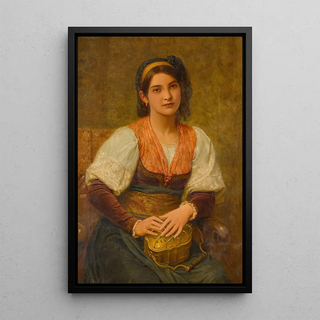 Reproduction of the painting Le Scaldino - Charles Edward Perugini