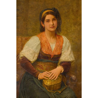 Reproduction of the painting Le Scaldino - Charles Edward Perugini