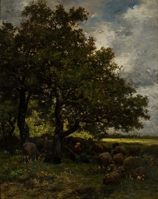 Landscape painting - Charles Émile Jacque — artwork view