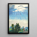 Light of the Sun After the Rain - Charles Ephraim Burchfield — framed artwork on a wall