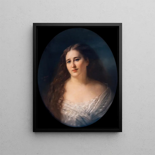 Portrait of Adèle de Rothschild - Charles Escot — framed artwork on a wall